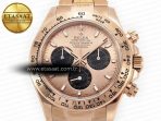 Rolex Daytona 116505 QF 1:1 Best Edition RG/Black Dial on RG Bracelet SH4130 V3 (Gain Weight) - Görsel 4