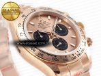 Rolex Daytona 116505 QF 1:1 Best Edition RG/Black Dial on RG Bracelet SH4130 V3 (Gain Weight) - Görsel 6