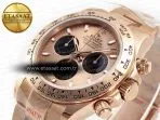 Rolex Daytona 116505 QF 1:1 Best Edition RG/Black Dial on RG Bracelet SH4130 V3 (Gain Weight) - Görsel 7