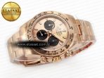 Rolex Daytona 116505 QF 1:1 Best Edition RG/Black Dial on RG Bracelet SH4130 V3 (Gain Weight) - Görsel 8
