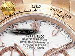 Rolex Daytona 116505 QF 1:1 Best Edition White Dial on RG Bracelet SH4130 V3 (Gain Weight) - Görsel 10