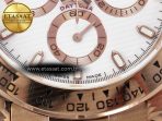 Rolex Daytona 116505 QF 1:1 Best Edition White Dial on RG Bracelet SH4130 V3 (Gain Weight) - Görsel 12