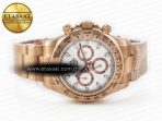 Rolex Daytona 116505 QF 1:1 Best Edition White Dial on RG Bracelet SH4130 V3 (Gain Weight) - Görsel 9