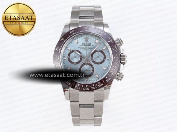 Rolex Daytona 116506 APSF Buz Mavisi Bilezik SH4130 Eta Saat - 1:1 Süper Klon Replika Saat