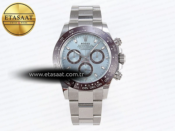 Rolex Daytona 116506 APSF Buz Mavisi Bilezik SH4130 Eta Saat - 1:1 Süper Klon Replika Saat