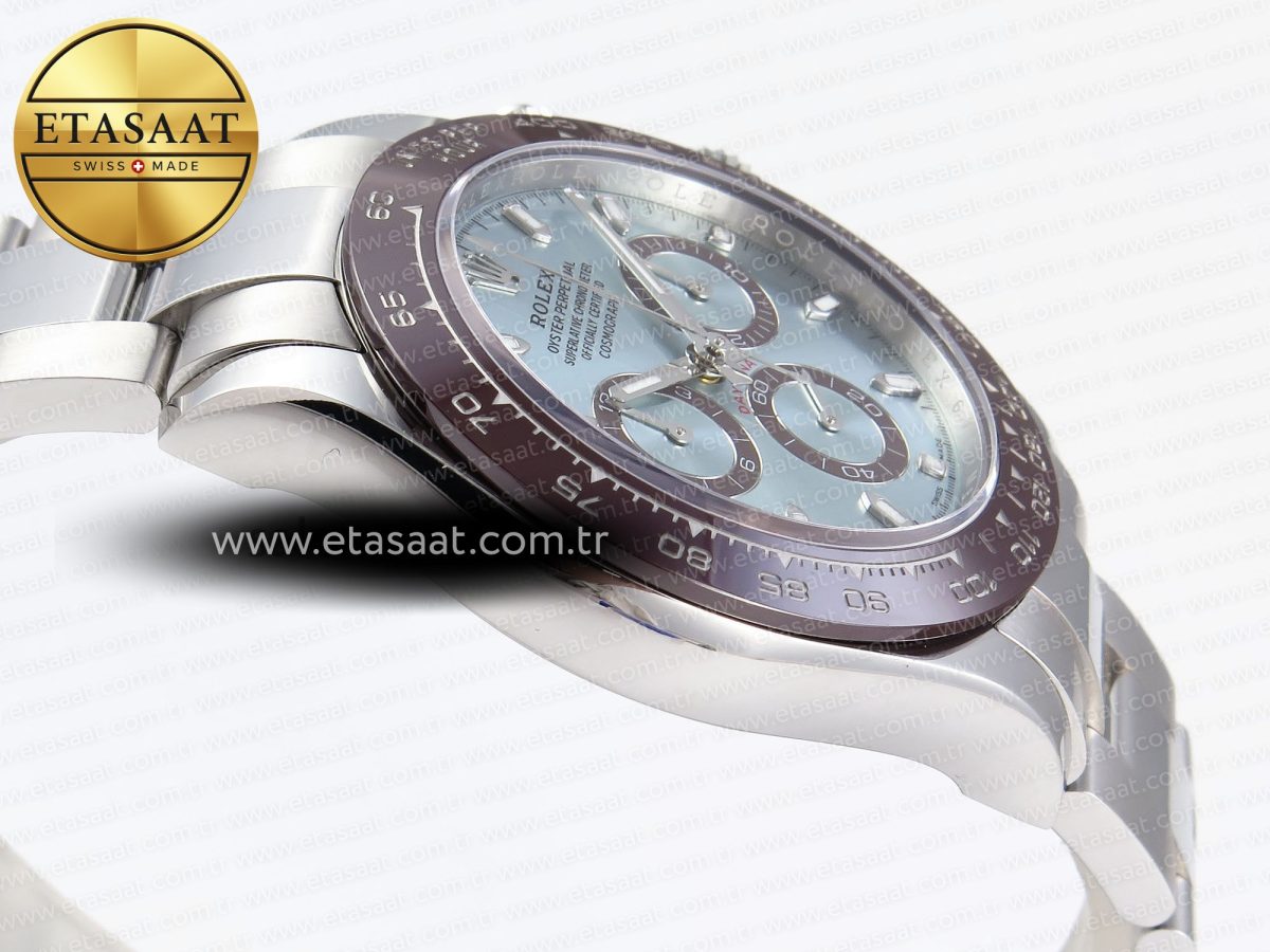 Rolex Daytona 116506 APSF 1:1 Best Edition Ice Blue Dial on SS Bracelet SH4130 - Görsel 9