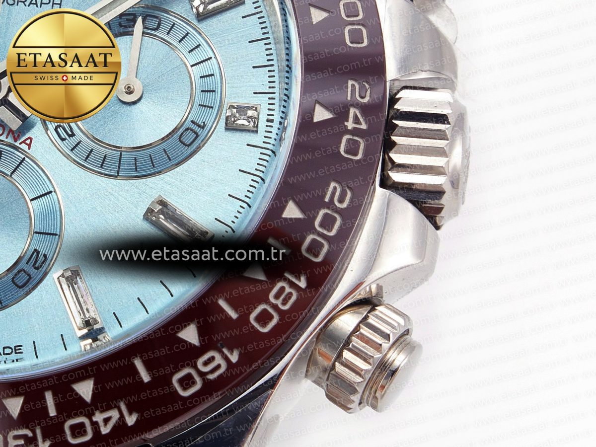Rolex Daytona 116506 Ice Blue Dial Crystal Markers on SS Bracelet SA4130 - Görsel 10