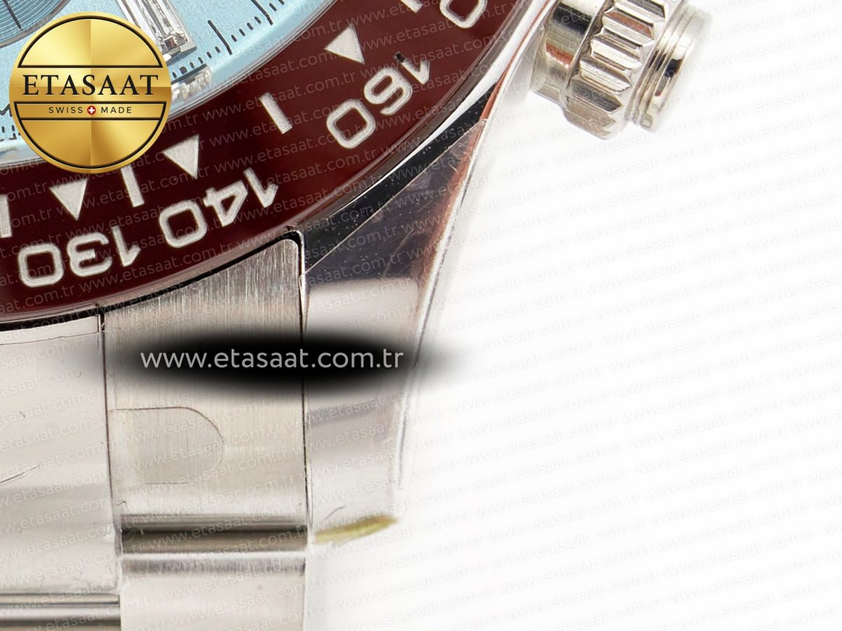 Rolex Daytona 116506 Ice Blue Dial Crystal Markers on SS Bracelet SA4130 - Görsel 11