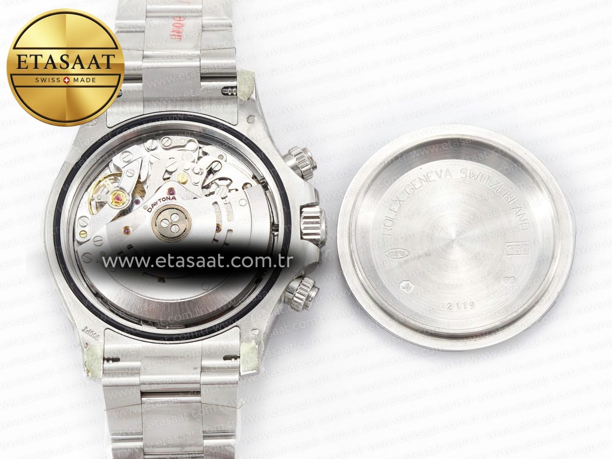 Rolex Daytona 116506 Ice Blue Dial Crystal Markers on SS Bracelet SA4130 - Görsel 18