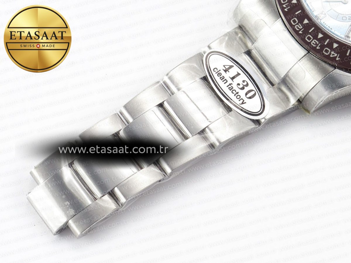 Rolex Daytona 116506 Ice Blue Dial Crystal Markers on SS Bracelet SA4130 - Görsel 25
