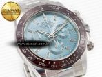 Rolex Daytona 116506 Ice Blue Dial Crystal Markers on SS Bracelet SA4130 - Görsel 5