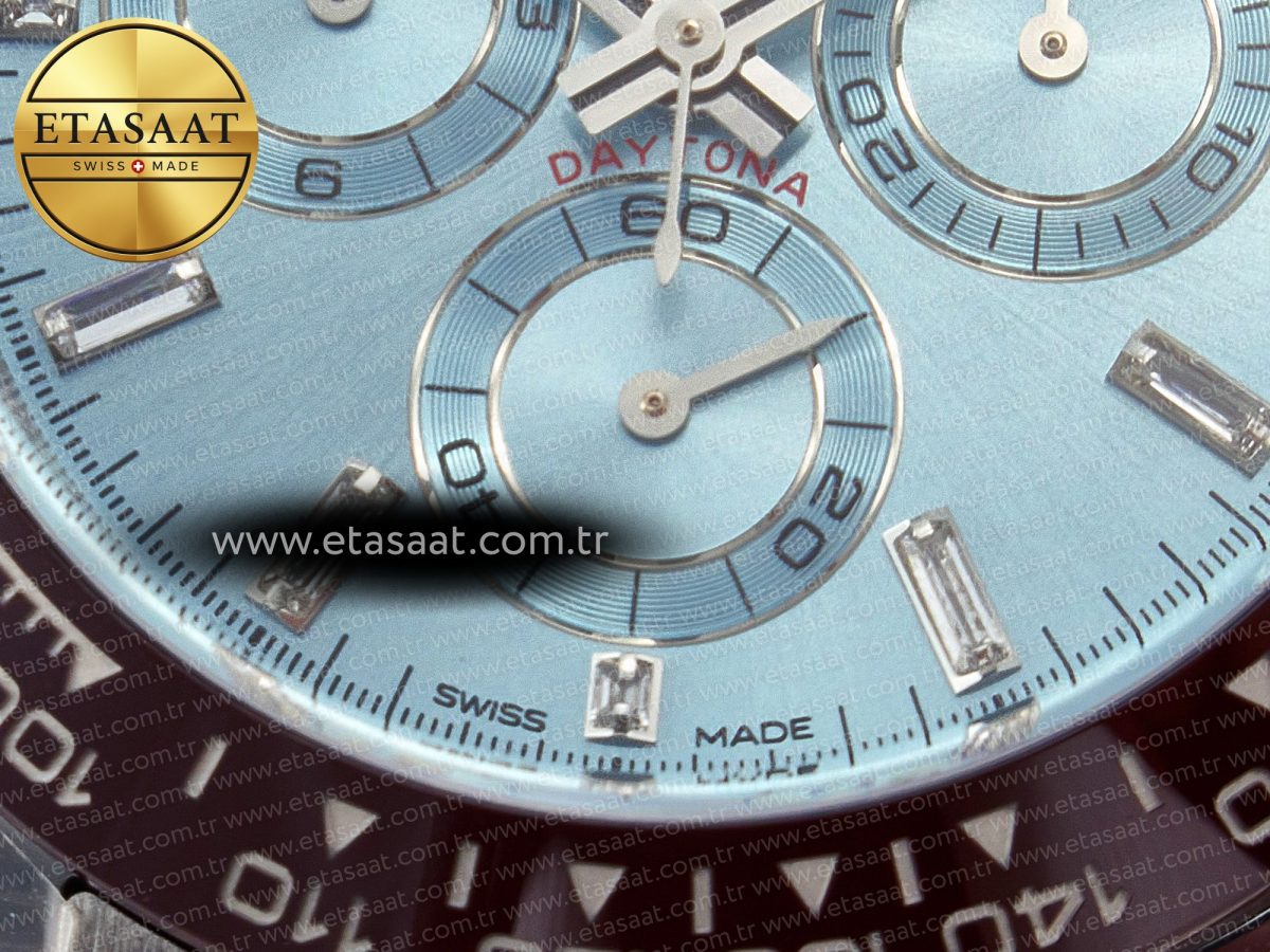 Rolex Daytona 116506 Ice Blue Dial Crystal Markers on SS Bracelet SA4130 - Görsel 9