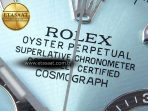 Rolex Daytona 116506 QF 1:1 Best Edition Ice Blue Dial Lume Markers on SS Bracelet SH4130 V3 (Gain Weight) - Görsel 10
