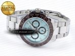 Rolex Daytona 116506 QF 1:1 Best Edition Ice Blue Dial Lume Markers on SS Bracelet SH4130 V3 (Gain Weight) - Görsel 6