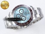 Rolex Daytona 116506 QF 1:1 Best Edition Ice Blue Dial Lume Markers on SS Bracelet SH4130 V3 (Gain Weight) - Görsel 7