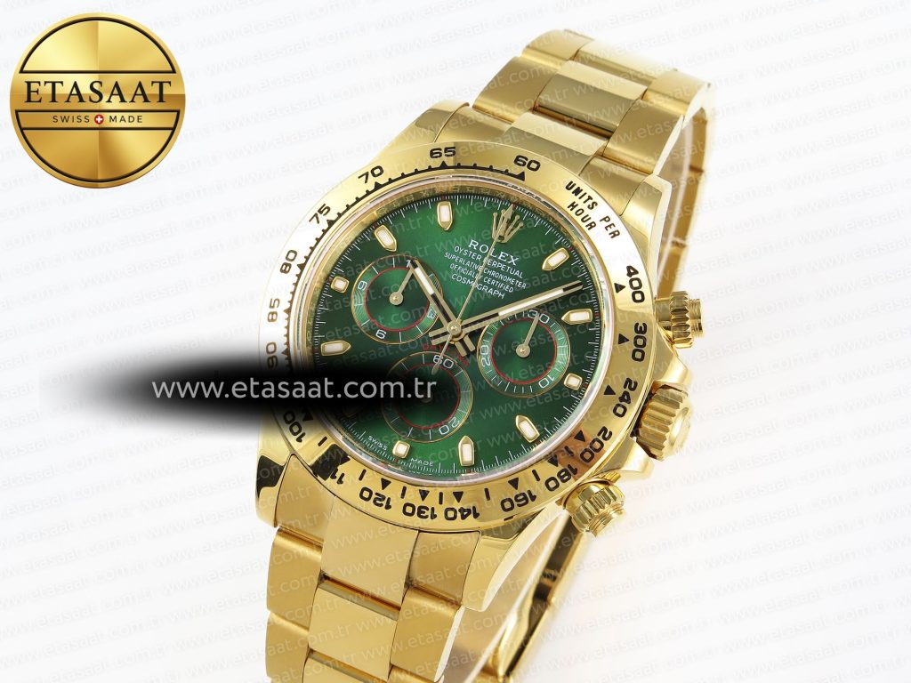 daytona 116508 apsf 11 best edition green dial on yg bracelet sh41301