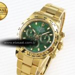 Rolex Daytona 116508 APSF 1:1 Best Edition Green Dial on YG Bracelet SH4130