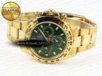 Rolex Daytona 116508 APSF 1:1 Best Edition Green Dial on YG Bracelet SH4130 - Görsel 6