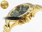 Rolex Daytona 116508 APSF 1:1 Best Edition Green Dial on YG Bracelet SH4130 - Görsel 8