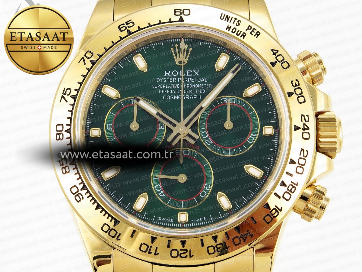 Rolex Daytona 116508 GREEN DIAL SA4130 - Görsel 4