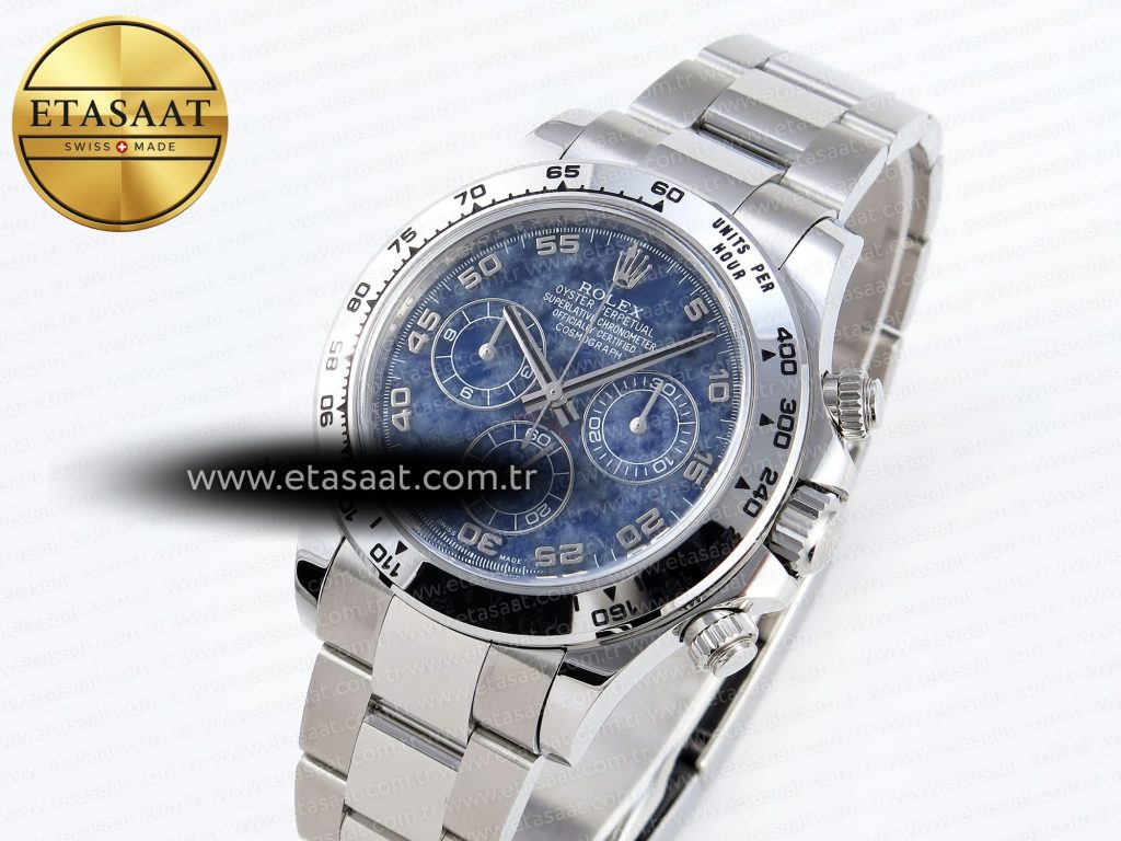 daytona 116509 clean 11 best edition 904l stainless steel case blue chalcedony dial oysterflex stainless steel strap a41301