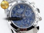 Rolex Daytona 116509 Clean  Blue Chalcedony Dial Oysterflex A4130 - Görsel 5