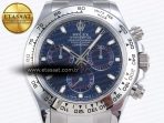 Rolex Daytona 116509 QF 1:1 Best Edition Blue Dial on SS Bracelet SH4130 V3 (Gain Weight) - Görsel 4