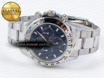 Rolex Daytona 116509 QF 1:1 Best Edition Blue Dial on SS Bracelet SH4130 V3 (Gain Weight) - Görsel 6