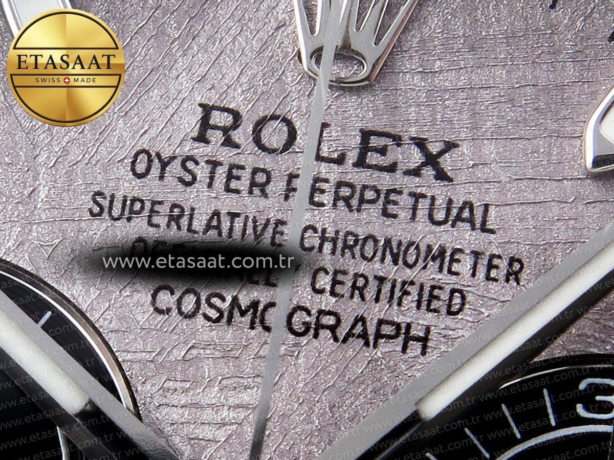 Rolex Daytona 116509 QF 1:1 Best Edition Gray Dial on SS Bracelet SH4130 V3 (Gain Weight) - Görsel 10