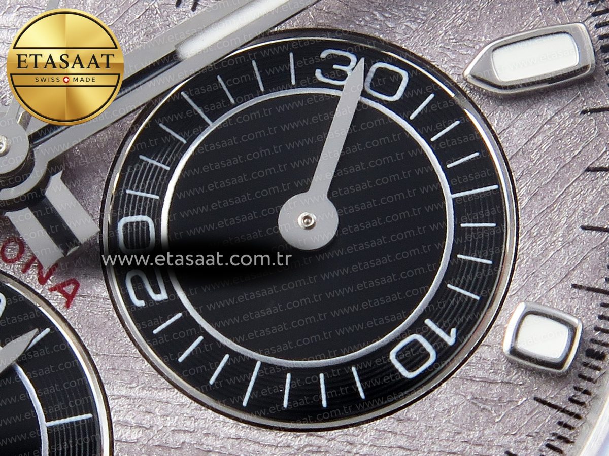 Rolex Daytona 116509 QF 1:1 Best Edition Gray Dial on SS Bracelet SH4130 V3 (Gain Weight) - Görsel 11