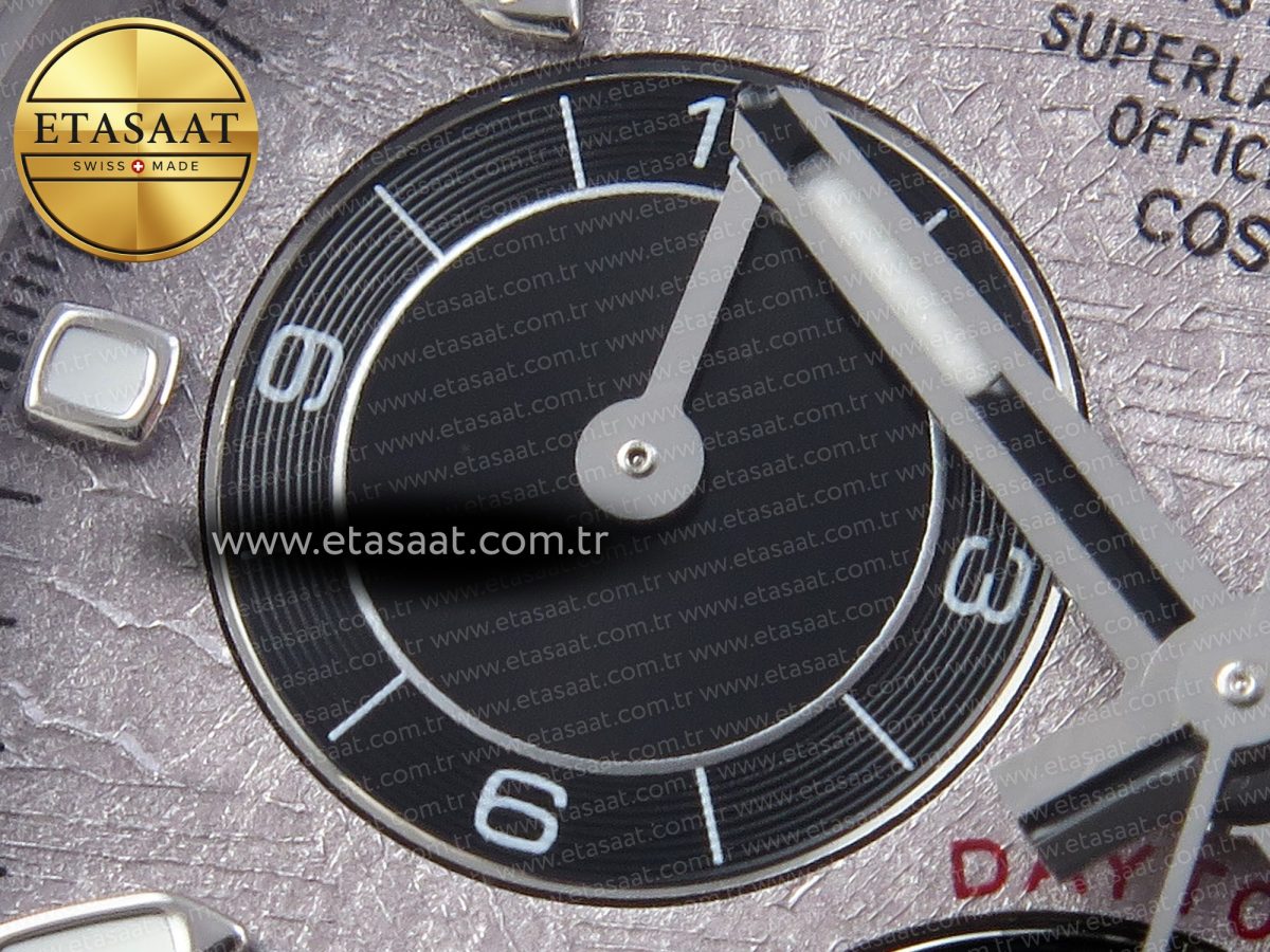 Rolex Daytona 116509 QF 1:1 Best Edition Gray Dial on SS Bracelet SH4130 V3 (Gain Weight) - Görsel 14