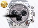 Rolex Daytona 116509 QF 1:1 Best Edition Gray Dial on SS Bracelet SH4130 V3 (Gain Weight) - Görsel 4