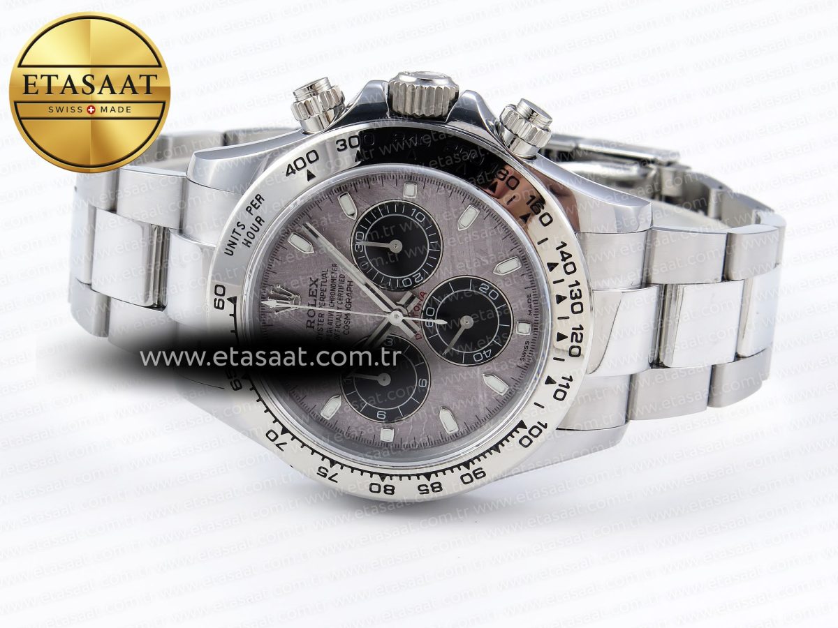 Rolex Daytona 116509 QF 1:1 Best Edition Gray Dial on SS Bracelet SH4130 V3 (Gain Weight) - Görsel 6