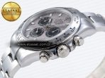 Rolex Daytona 116509 QF 1:1 Best Edition Gray Dial on SS Bracelet SH4130 V3 (Gain Weight) - Görsel 8