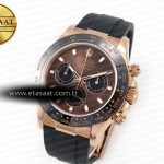 Rolex Daytona 116515 QF 1:1 Best Edition Brown Dial on Oysterflex Strap SH4130 V3 (Gain Weight)