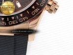 Rolex Daytona 116515 QF 1:1 Best Edition Brown Dial on Oysterflex Strap SH4130 V3 (Gain Weight) - Görsel 12