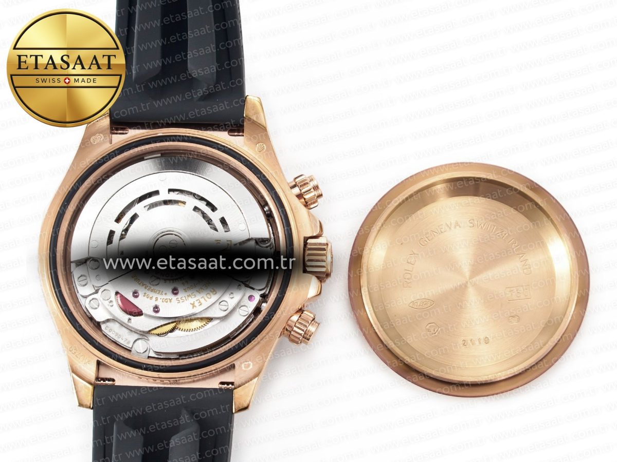 Rolex Daytona 116515 QF 1:1 Best Edition Brown Dial on Oysterflex Strap SH4130 V3 (Gain Weight) - Görsel 19