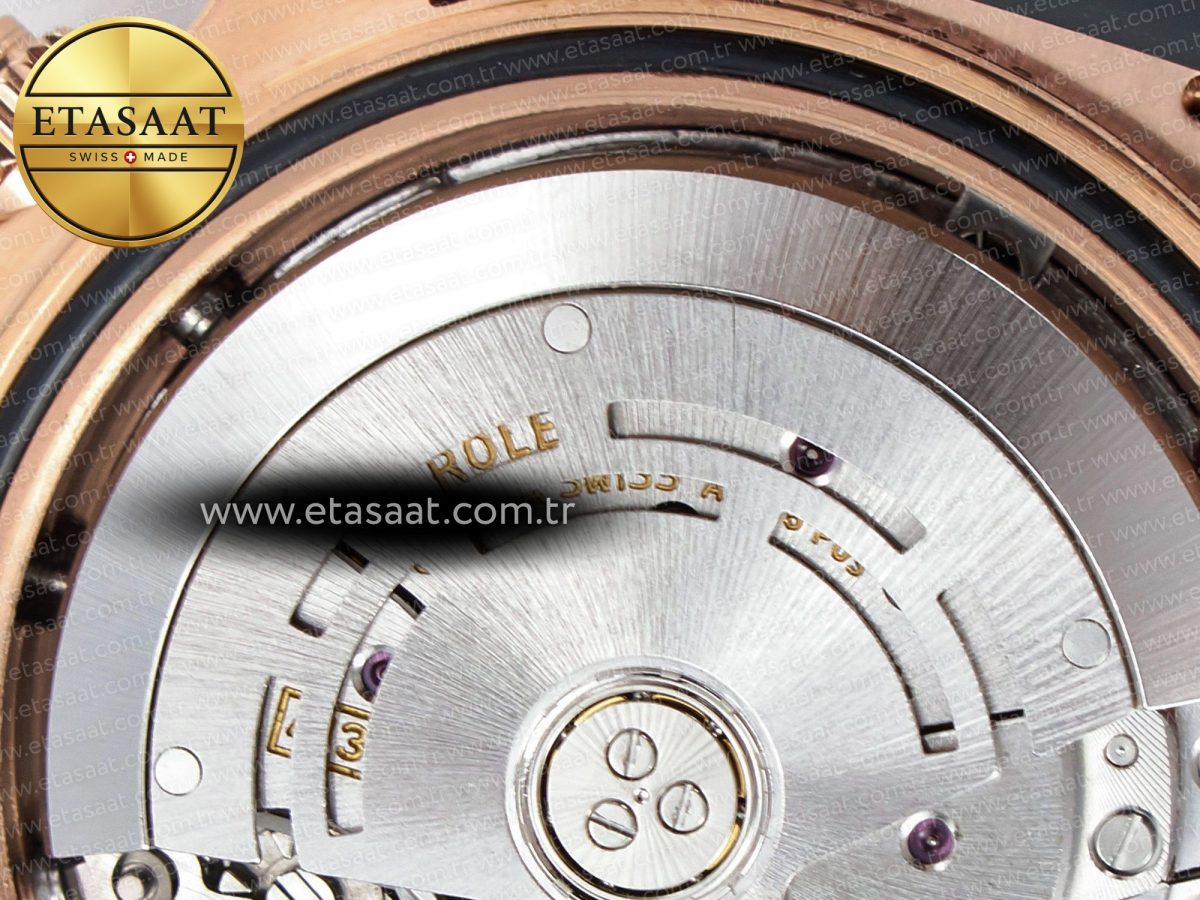 Rolex Daytona 116515 QF 1:1 Best Edition Brown Dial on Oysterflex Strap SH4130 V3 (Gain Weight) - Görsel 22