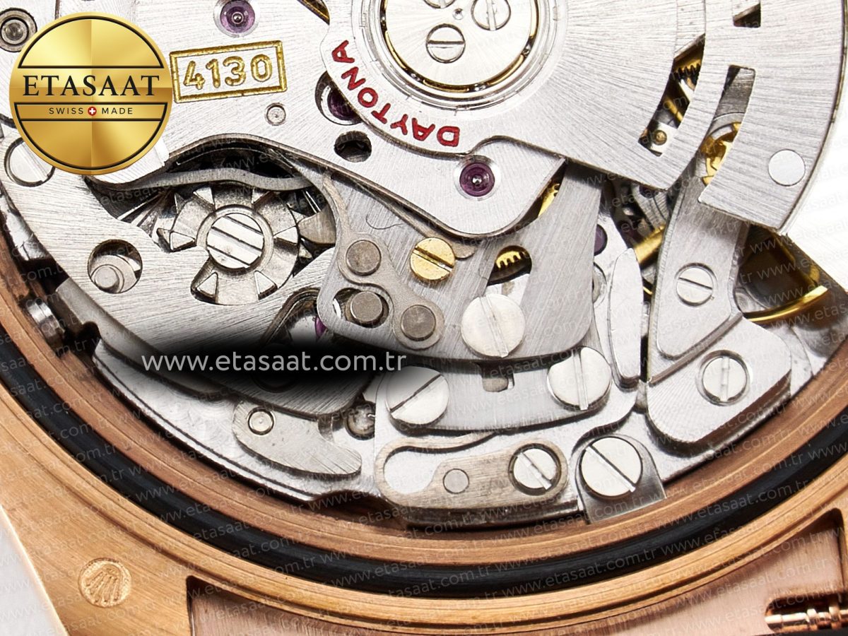 Rolex Daytona 116515 QF 1:1 Best Edition Brown Dial on Oysterflex Strap SH4130 V3 (Gain Weight) - Görsel 24