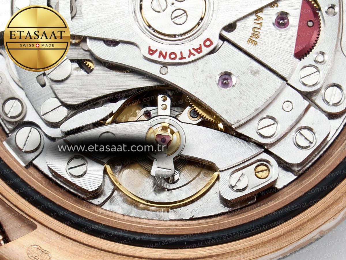 Rolex Daytona 116515 QF 1:1 Best Edition Brown Dial on Oysterflex Strap SH4130 V3 (Gain Weight) - Görsel 25