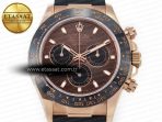 Rolex Daytona 116515 QF 1:1 Best Edition Brown Dial on Oysterflex Strap SH4130 V3 (Gain Weight) - Görsel 4