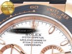 Rolex Daytona 116515 QF 1:1 Best Edition White Dial on Oysterflex Strap SH4130 V3 (Gain Weight) - Görsel 8