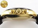 Rolex Daytona 116518 APSF 1:1 Best Edition Black Dial on Oysterflex Rubber Strap SH4130 - Görsel 16