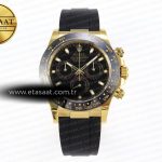 Rolex Daytona 116518 APSF Siyah Kadran Oysterflex SH4130 Eta Saat - Görsel 3 - 1:1 Süper Klon Saat