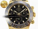 Rolex Daytona 116518 APSF 1:1 Best Edition Black Dial on Oysterflex Rubber Strap SH4130 - Görsel 4