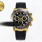 Rolex Daytona 116518 APSF Siyah Pırlanta Kadran SH4130 Eta Saat - Görsel 3 - 1:1 Süper Klon Saat