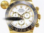 Rolex Daytona 116518 APSF 1:1 Best Edition White Dial on Oysterflex Rubber Strap SH4130 - Görsel 4