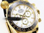 Rolex Daytona 116518 APSF 1:1 Best Edition White Dial on Oysterflex Rubber Strap SH4130 - Görsel 5