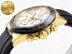 Rolex Daytona 116518 APSF 1:1 Best Edition White Dial on Oysterflex Rubber Strap SH4130 - Görsel 8