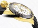 Rolex Daytona 116518 APSF 1:1 Best Edition White Dial on Oysterflex Rubber Strap SH4130 - Görsel 9
